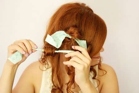 как накрутить волосы на тряпочки пошаговая инструкция фото - фото 2