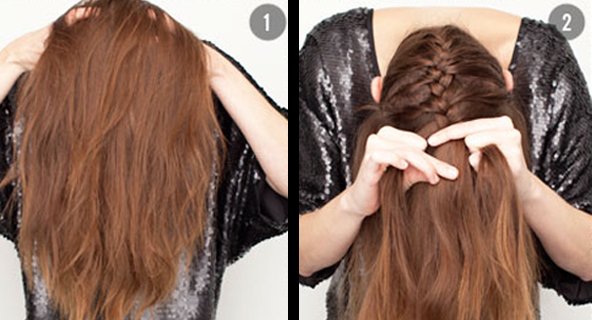 Как красиво собрать длинные волосы